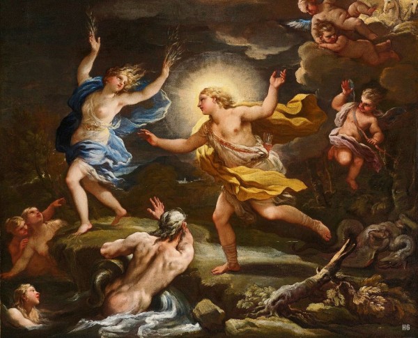 Apollo and Daphne by Luca Giordano
